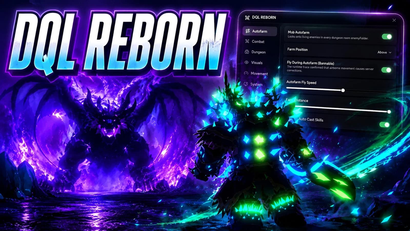 Dungeon Quest (Reborn) Autofarm, Infinite Stam, Auto Cast