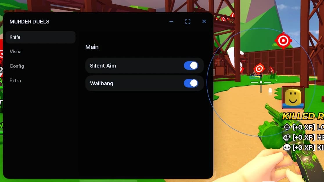 MURDER DUELS KEYLESS MENU + SILENT AIM