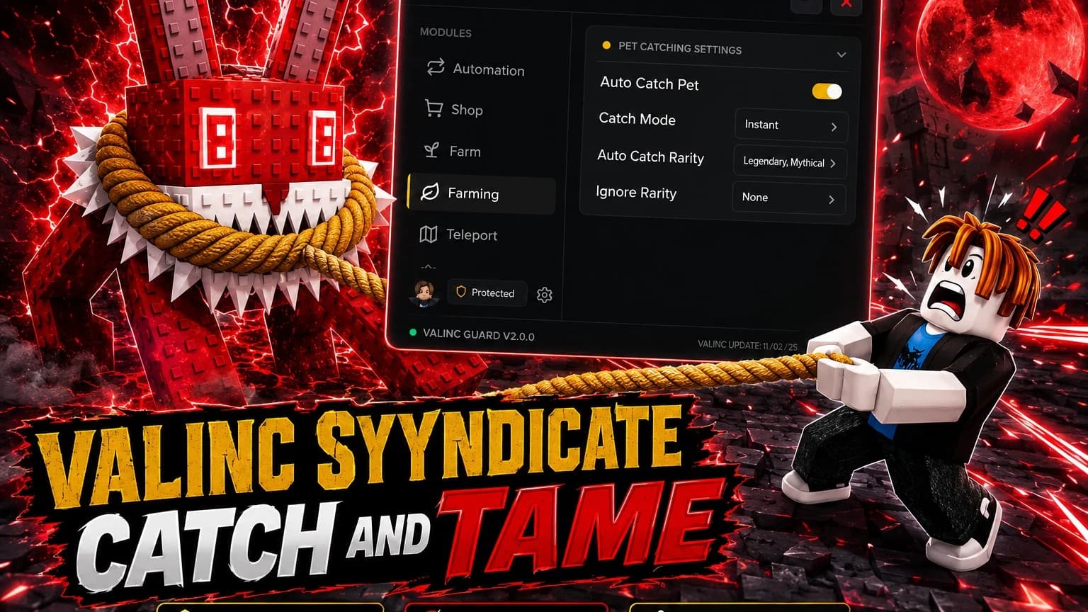 [OP] Catch and Tame v1.0.0 - Auto AFK FARM, OP Auto Catch
