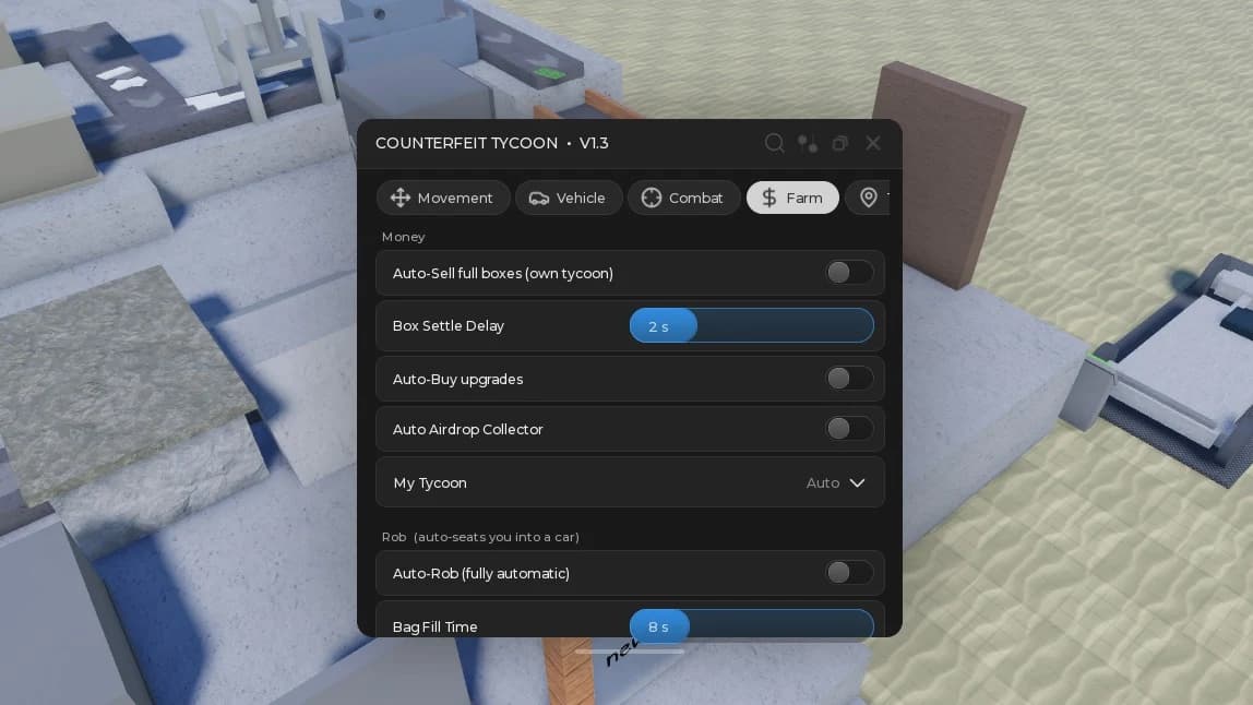 Trophyhub | Counterfeit Tycoon|  Fast Auto Farm/Rob