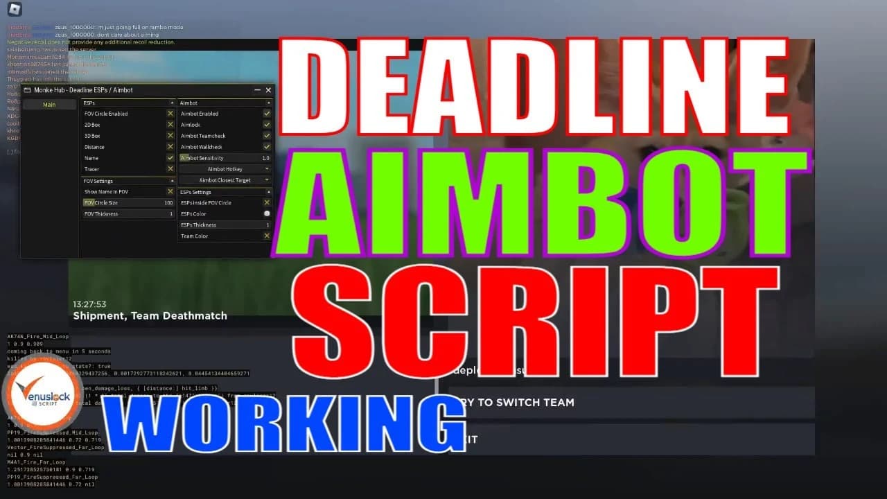 💀 DEADLINE | AIMBOT + RADAR + TRIGGERBOT | NO KEY | PC
