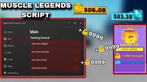 💪 MUSCLE EVOLUTION | AUTO-TRAIN + STATS | NO KEY | PC
