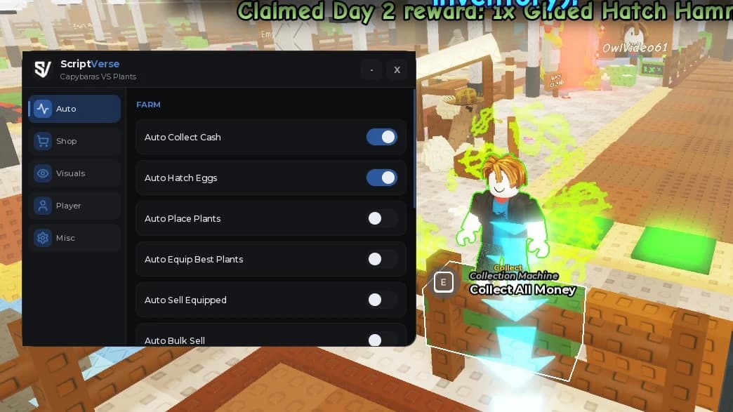 OP Autofarm | Auto Hatch | Auto Place | Auto Sell | Collect