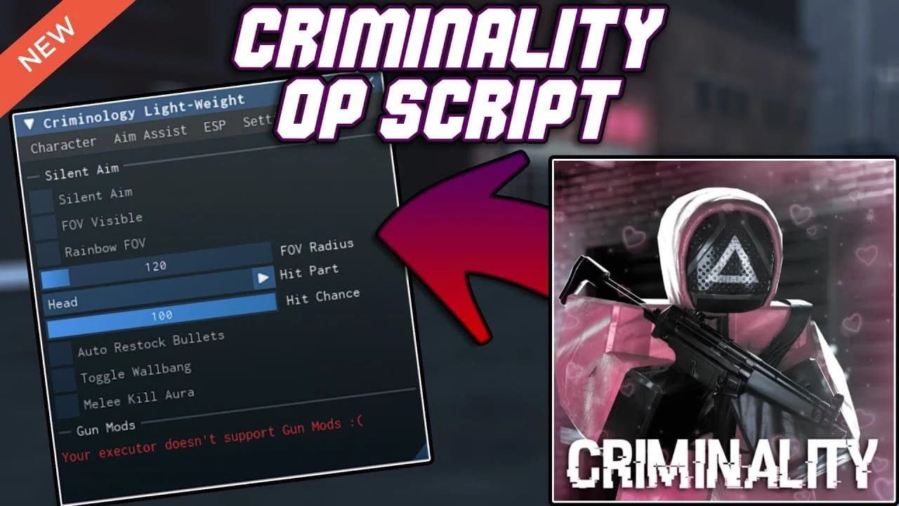 💰 CRIMINALITY | AIMBOT + ESP + AUTO-ROB | NO KEY | PC