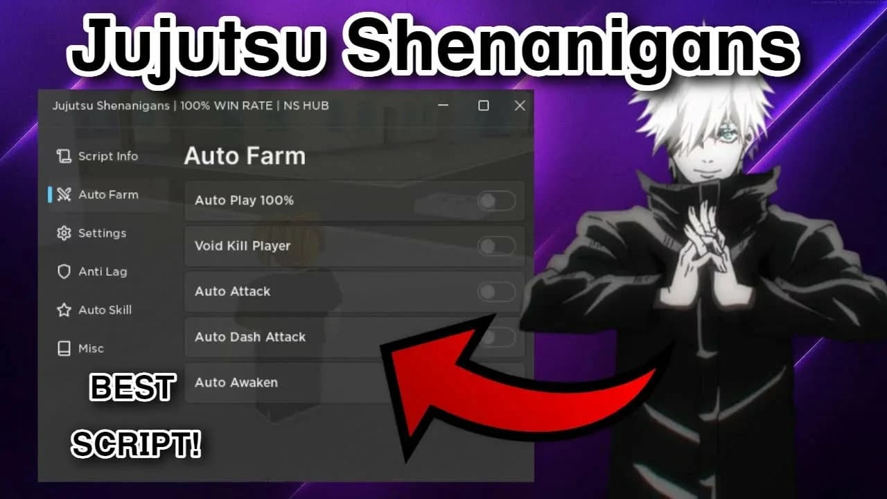 ⚡ JUJUTSU SHENANIGANS | AUTO-FARM + ESP + SPEED | NO KEY | P