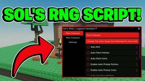 ☀️ SOL'S RNG | AUTO-FARM + AUTO-ROLL | NO KEY | PC