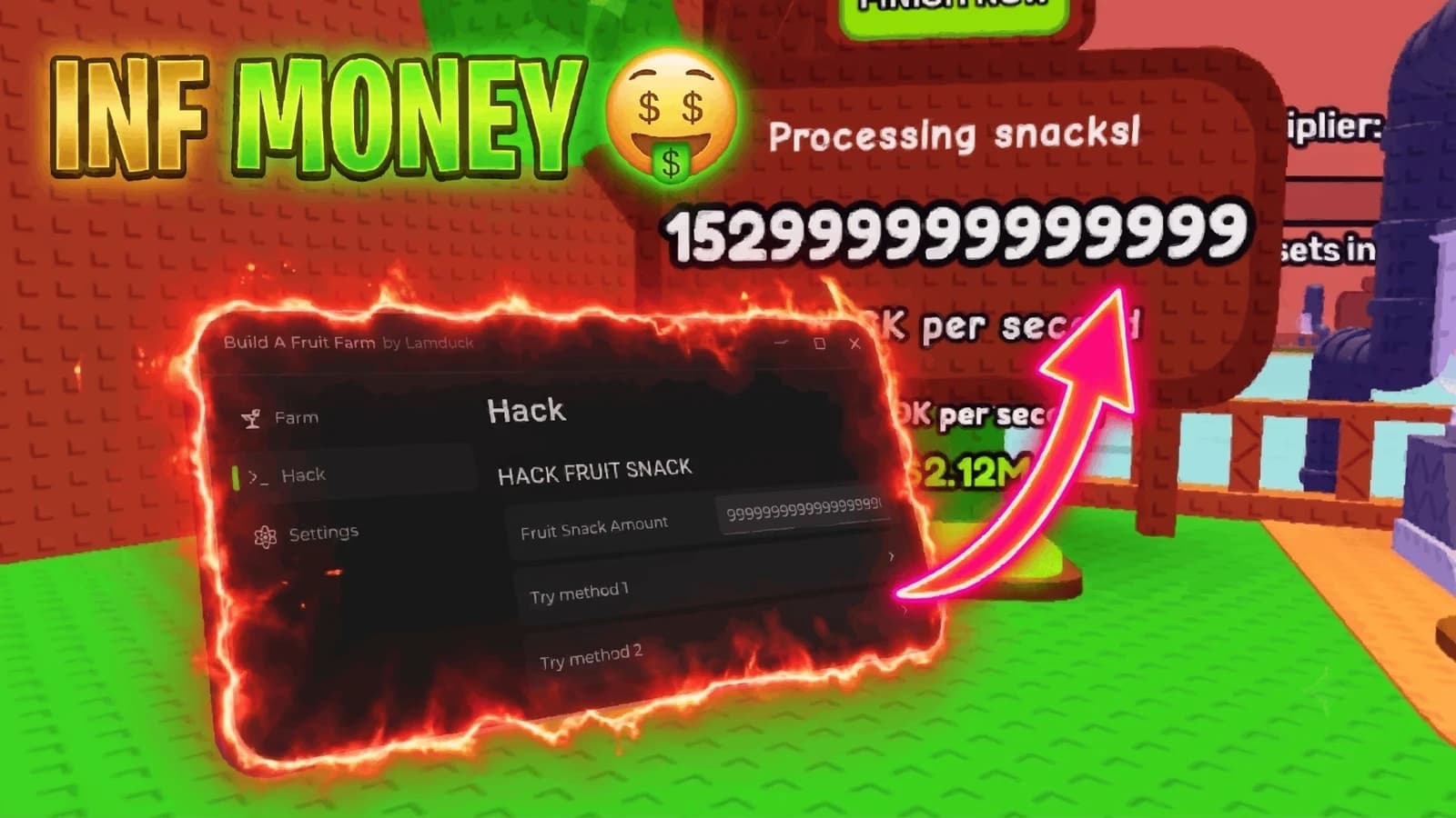 Build A Fruit Farm - HACK INFINITY MONEY, FRUIT, AUTO FARM