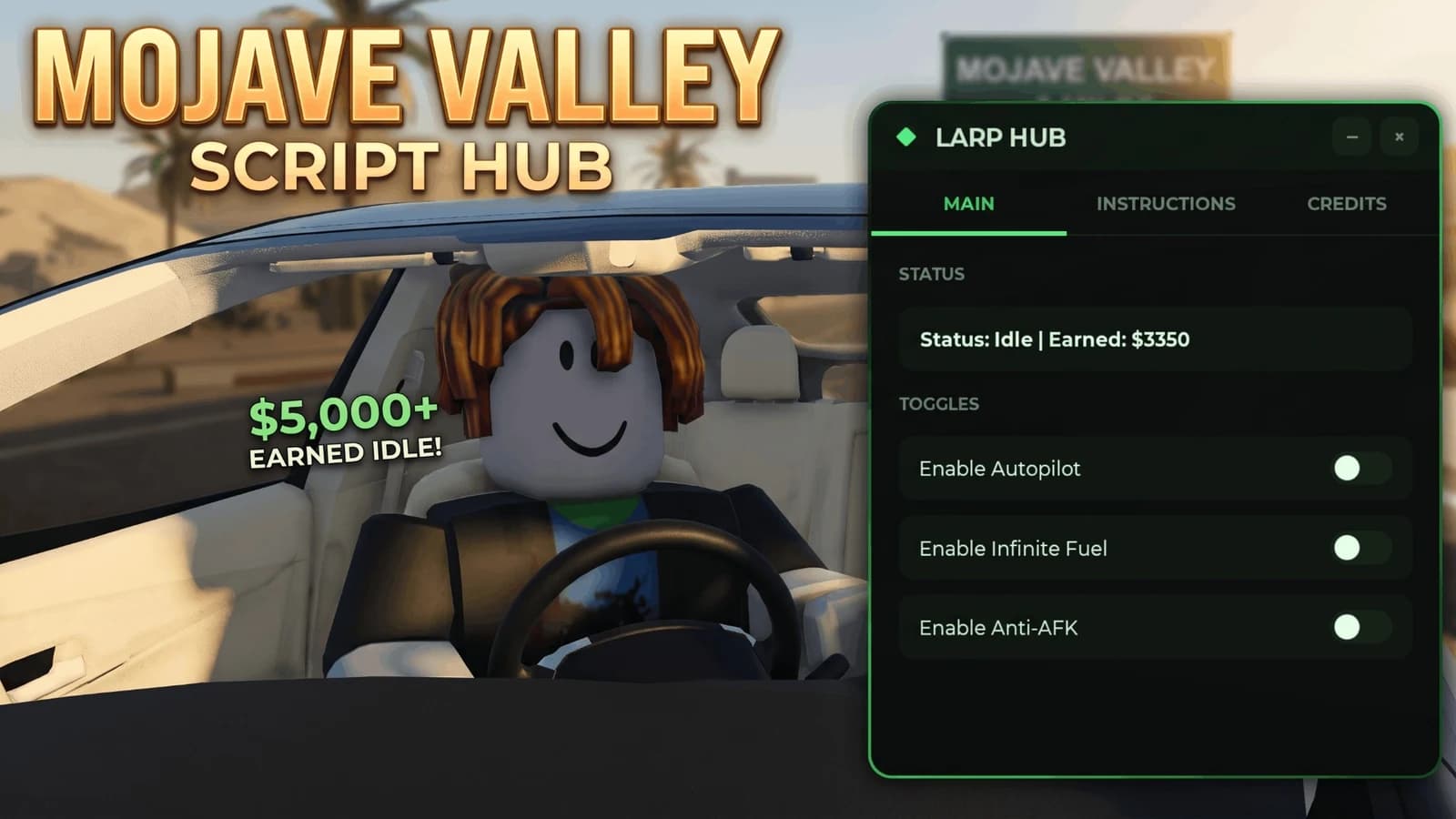 55k+/HR | Auto-Farm | Drive to Earn + Raygun | Anti-AFK