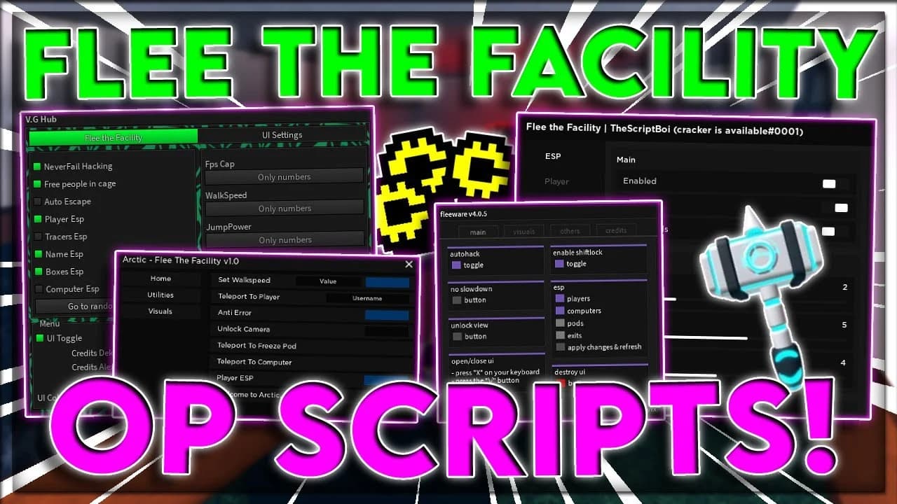 🏃 FLEE THE FACILITY | AUTO-ESCAPE + RADAR + NO KEY | PC
