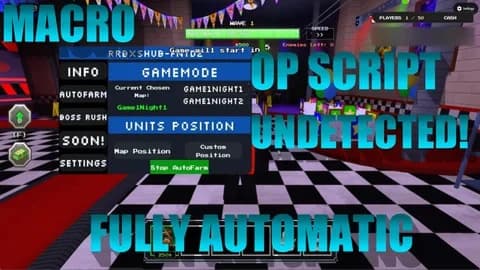 🎪 FIVE NIGHTS TD 2 | AUTO-FARM + AUTO-DEPLOY | NO KEY | PC