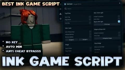 🎨 INK GAME | AUTO-FARM + ESP + NO KEY | PC