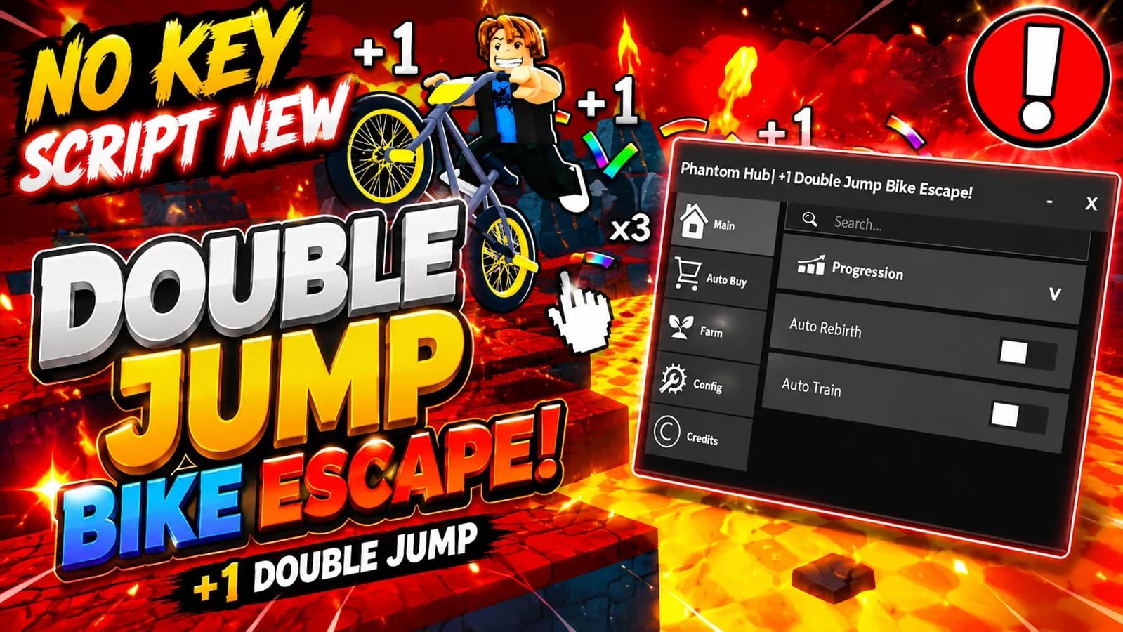 +1 Double Jump Bike Escape! Script OP | No Key