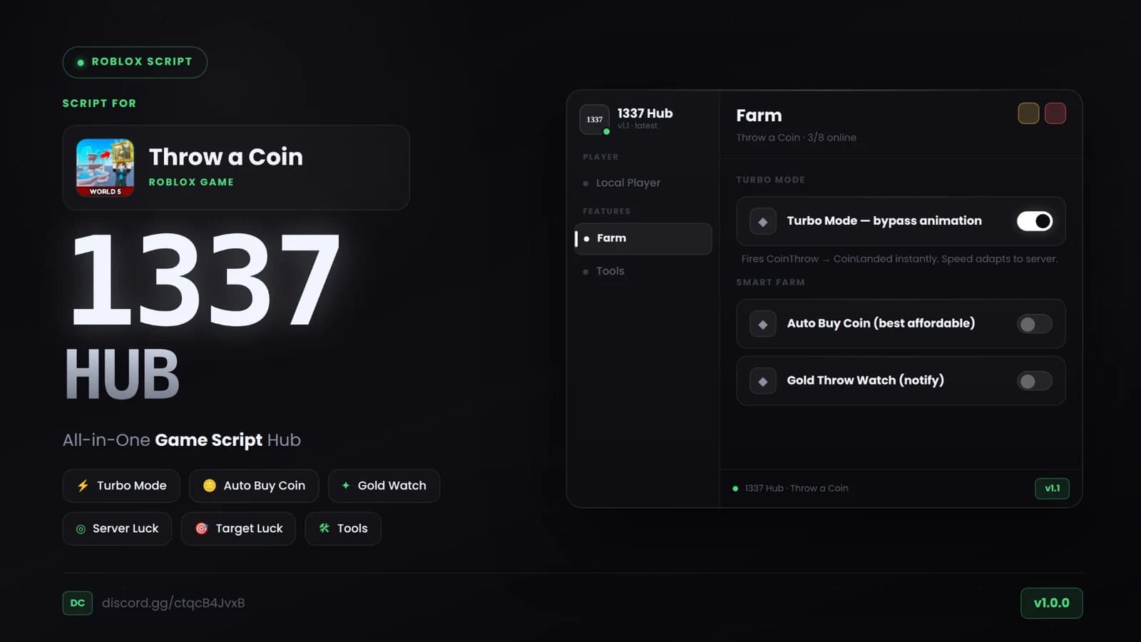 [ KEYLESS/NO KEY ] THROW A COIN