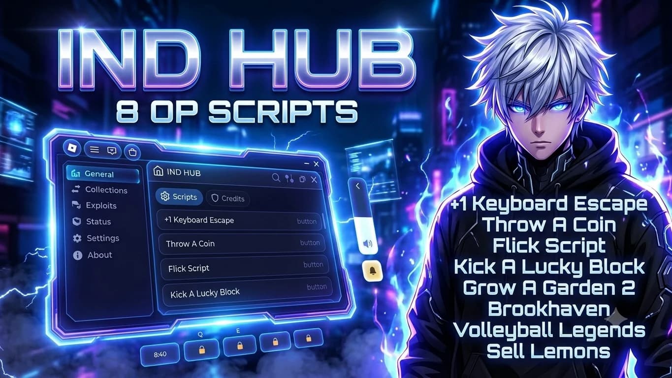 IND HUB || ALL +1 SCRIPTS WORKING 