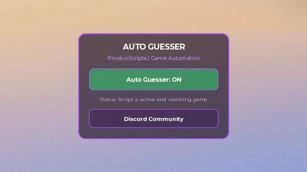 ๐ฎ Pinokio Hub | Fast Auto Guesser & Custom UI Script