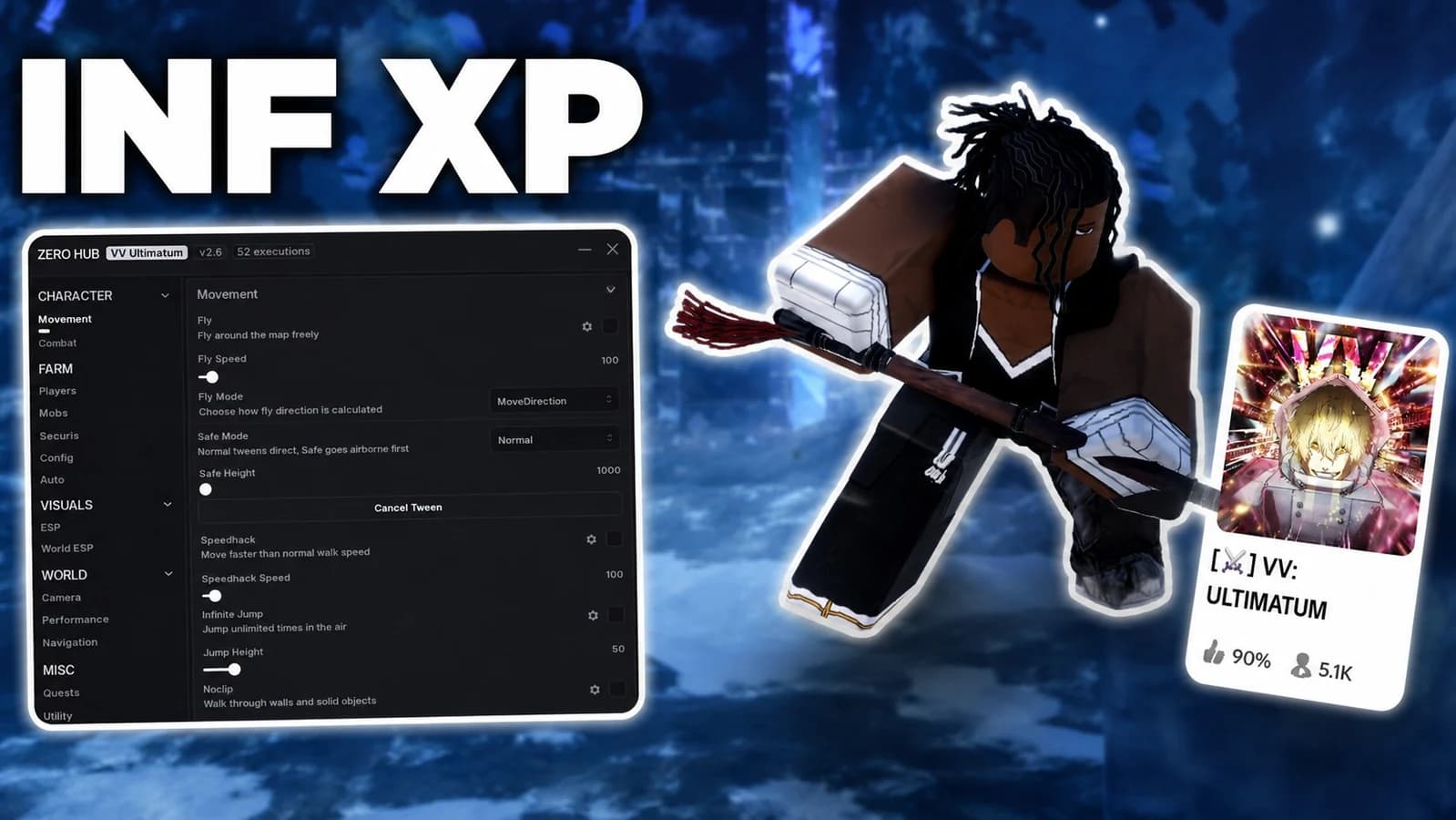 BEST SCRIPT - INF XP, GODMODE, DUNGEON FARM, BOSS FARM
