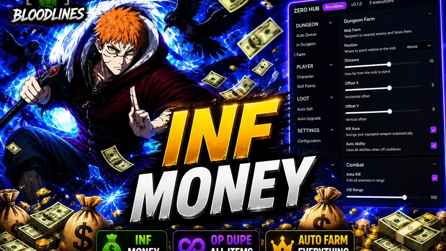 INF MONEY, DUPE ITEMS OP SCRIPT !