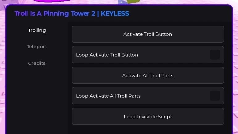 Keyless Script | TROLL BUTTON, INVISIBLE, AUTO-WIN