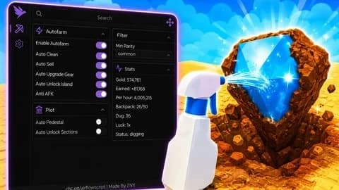 Auto Farm Auto Clean Auto Sell Auto Upgrade Auto Unlock