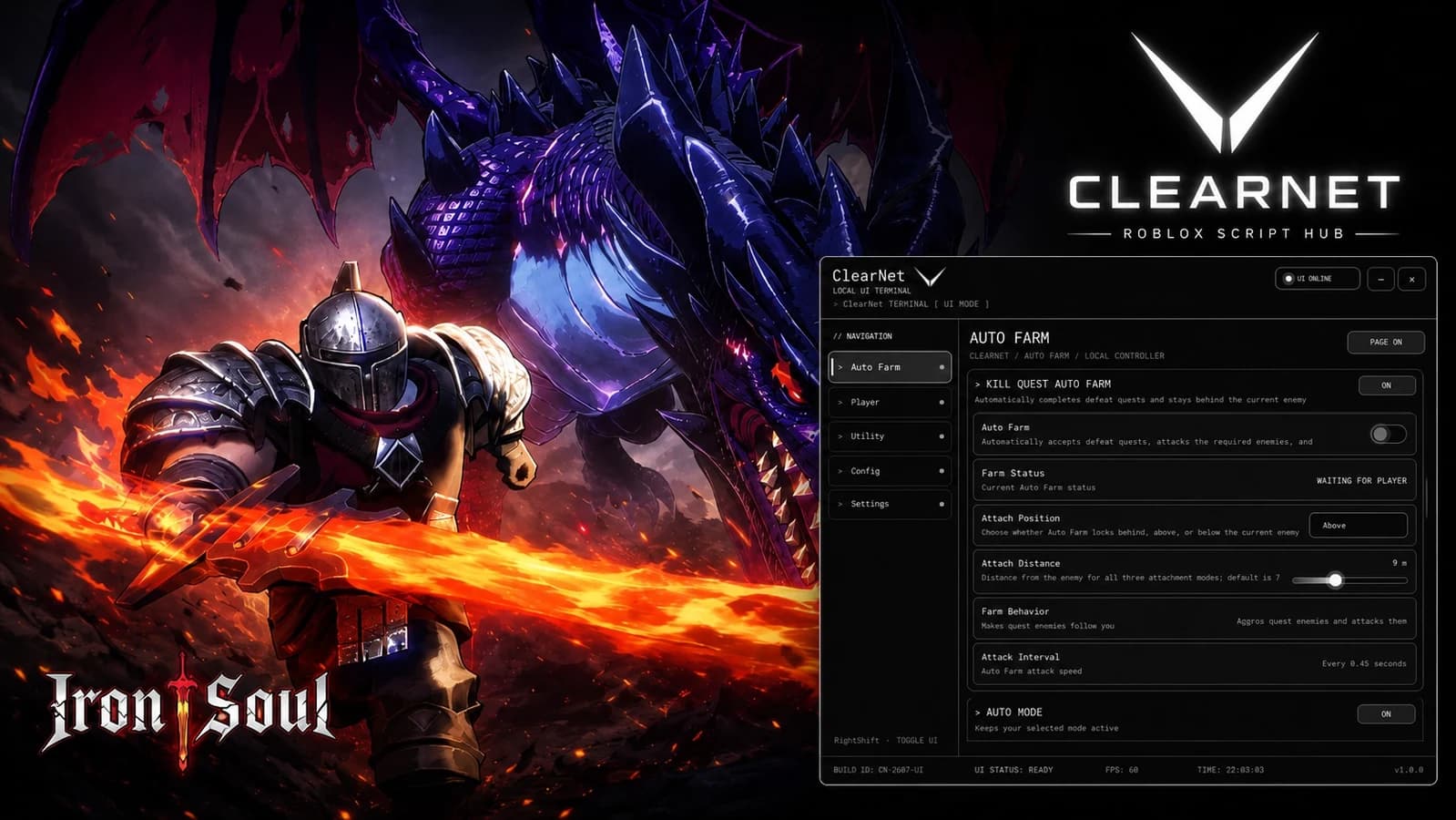 ClearNet | OP Auto Farm, Auto Kill | Description