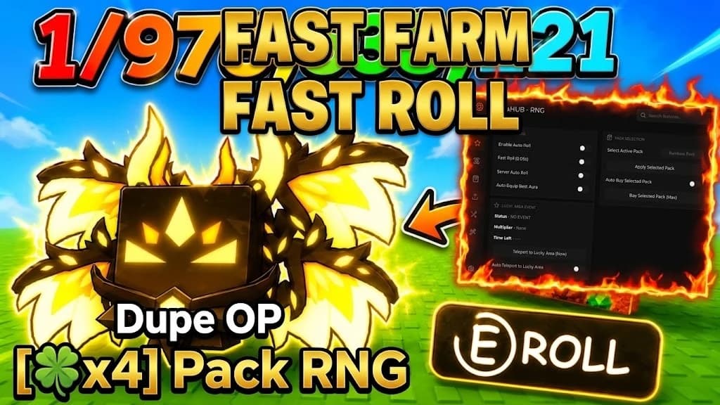 Arca | [🍀X4] Pack RNG - Fast Auto Pack & More OP Feature