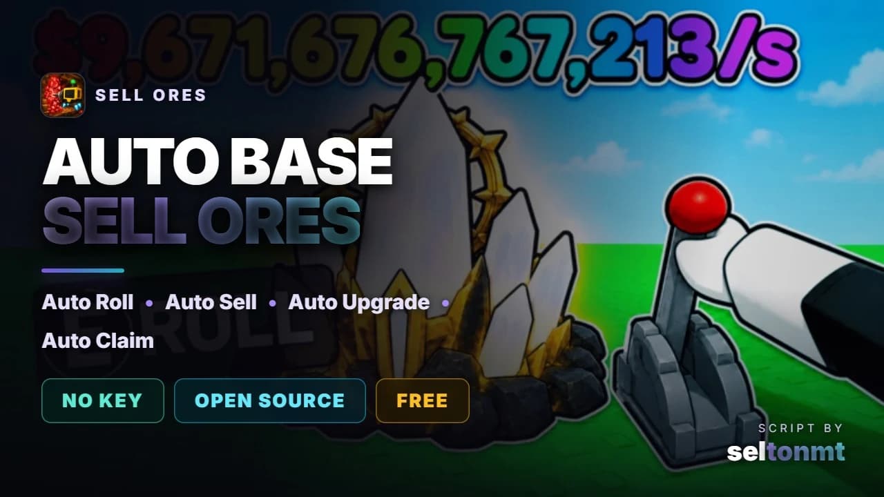 ⛏️ Auto Roll, Auto Sell & Auto Upgrade | Open Source