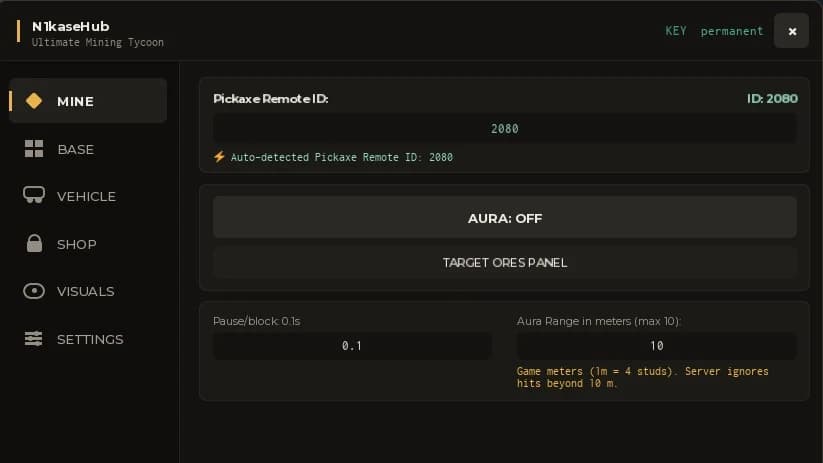 N1kaseHub | Auto Aura, Ore ESP, Vehicle Boost, Base Copy