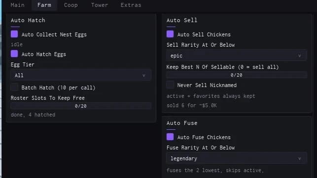 Auto Tower Auto Recycle Auto Fuse Auto Pets Auto Everything