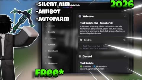 Murder Mystery 2 Script with Auto Farm, ESP & Aimbot Keyless