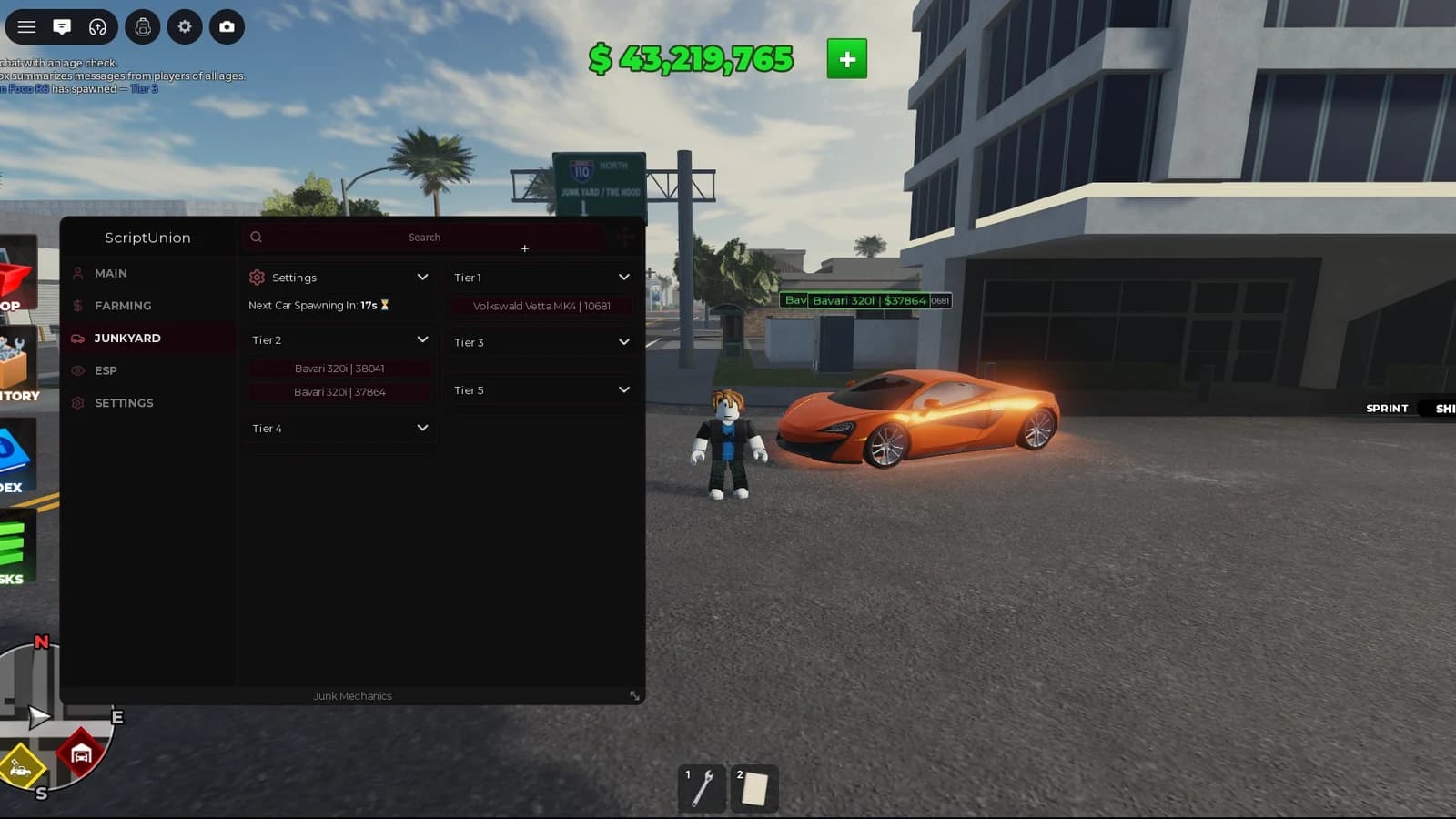 Auto Farm, Auto Buy, Auto Repair, Auto Sell, ESP.
