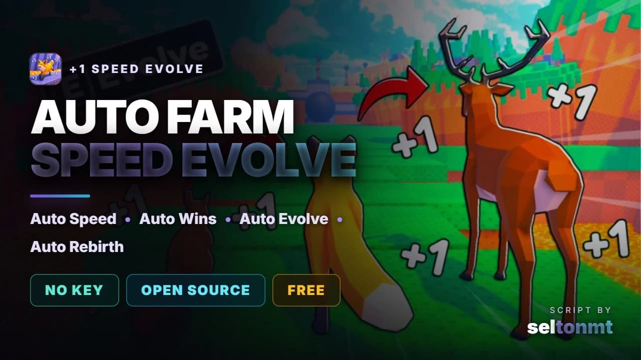 Auto Farm Speed & Wins | Auto Evolve, Rebirth, Trails