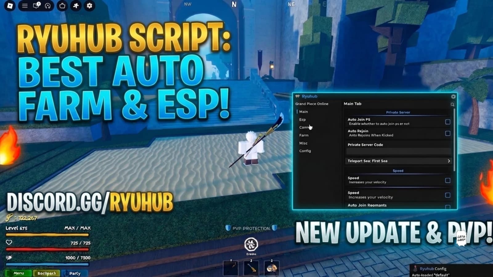 AUTO FARM, AUTO JUZO, AUTO IMPEL DOWN GPO SCRIPT | RYUHUB
