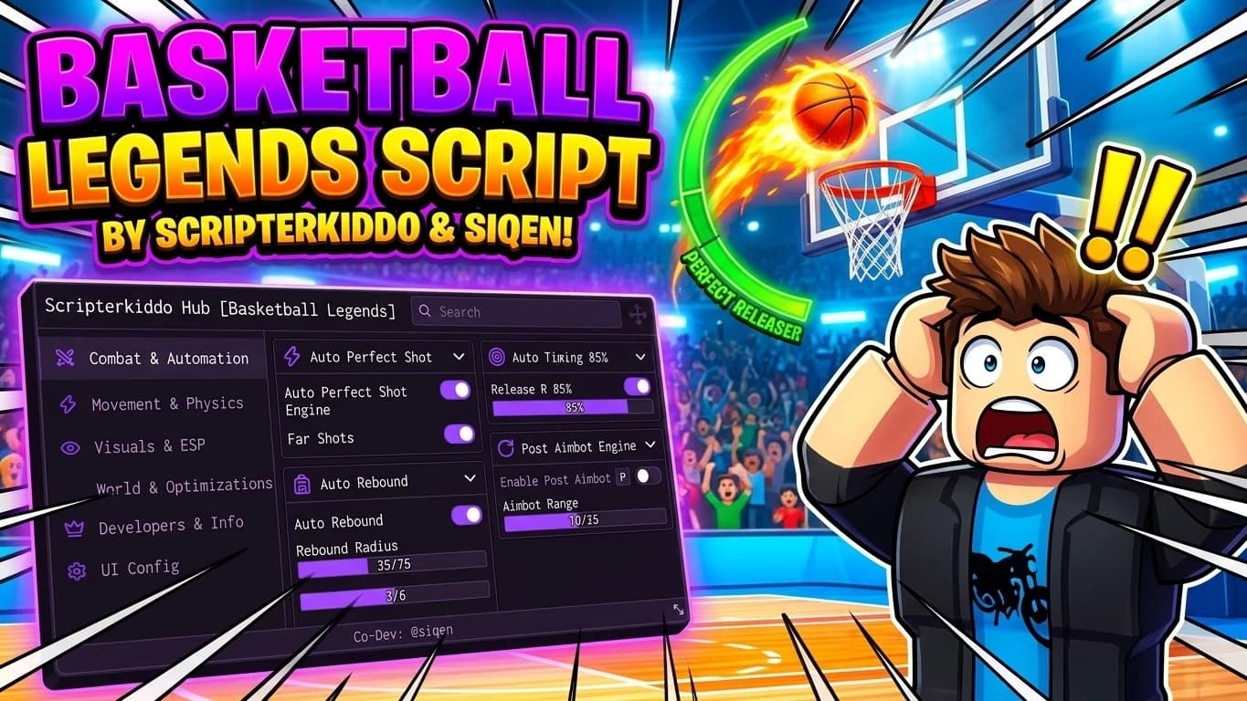 Basketball Legends Script Auto Green Steal Reach ETC