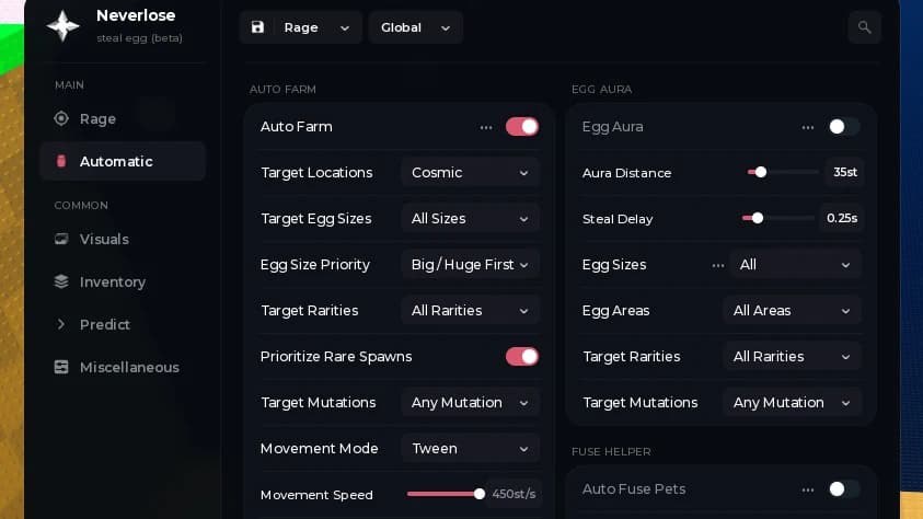 Steal An Egg SCRIPT - Instant Steal, AutoFarm, speed bypass
