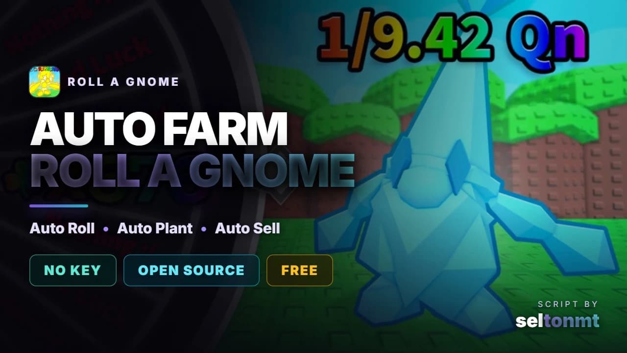 ☘️ Auto Roll, Auto Plant, Auto Sell & Upgrades | No Key