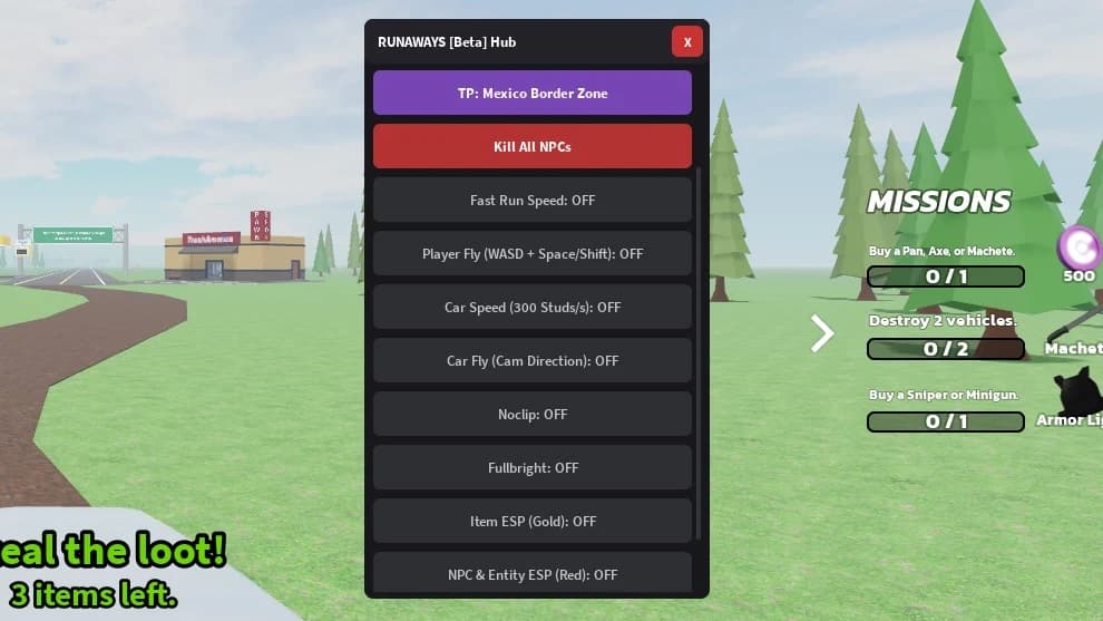 RUNAWAYS | Tp to End, Inf Fuel, Etc.