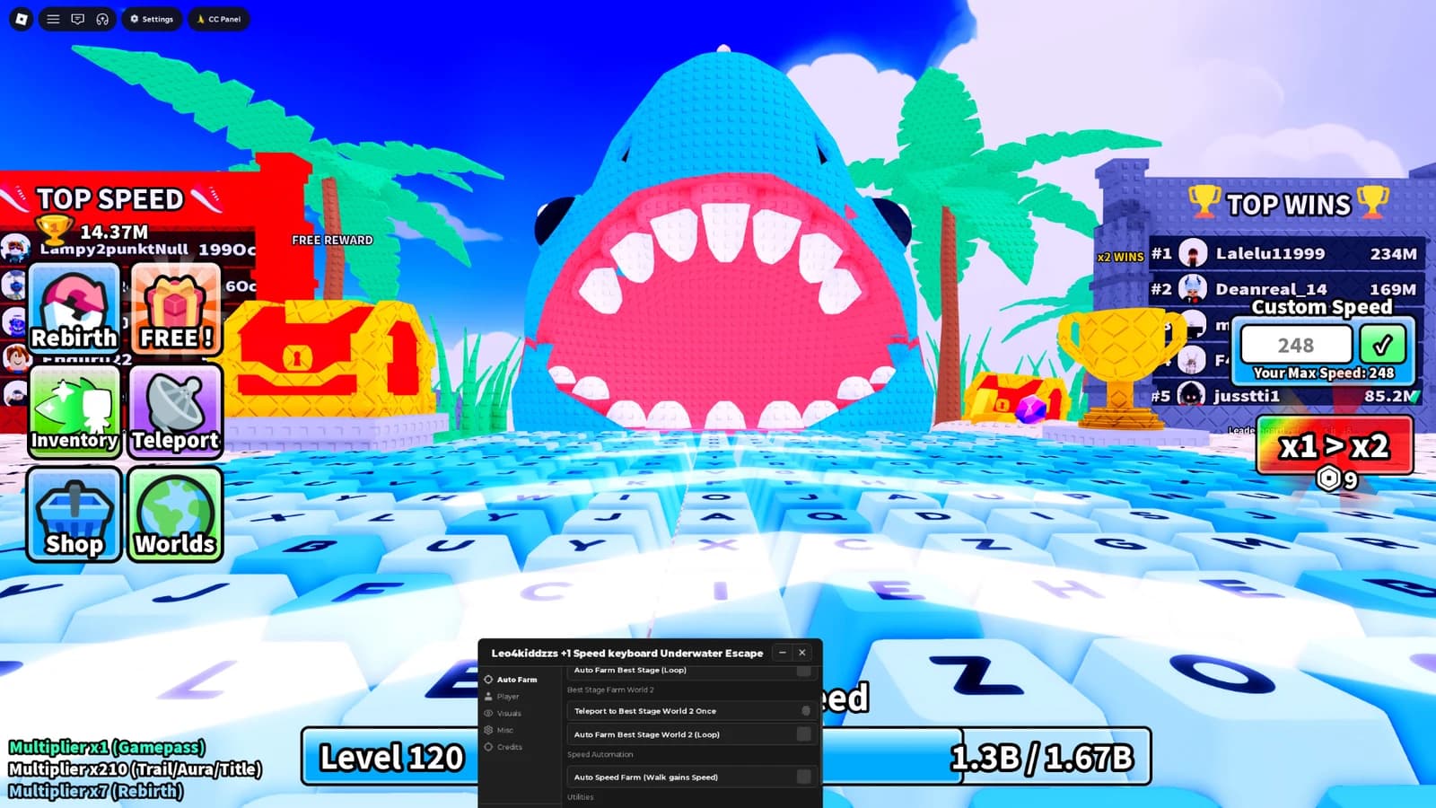 Leo4kiddzzs +1 Speed Keyboard Underwater Escape