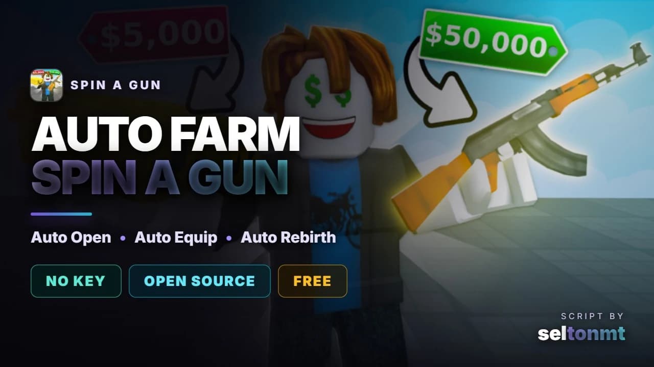 🔫 Auto Open Cases, Auto Equip & Auto Rebirth | No Key