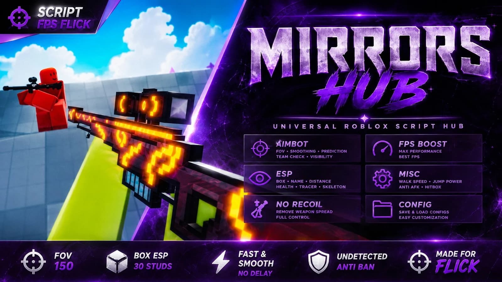 🎯 Mirrors Hub | Aimbot + Silent Aim + Auto Fire + ESP