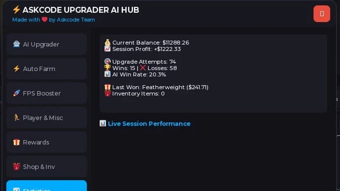 Ai Auto farm AskCode script v4