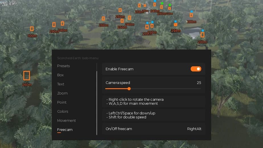 SCORCHED EARTH: ESP, Zoom, Freecam