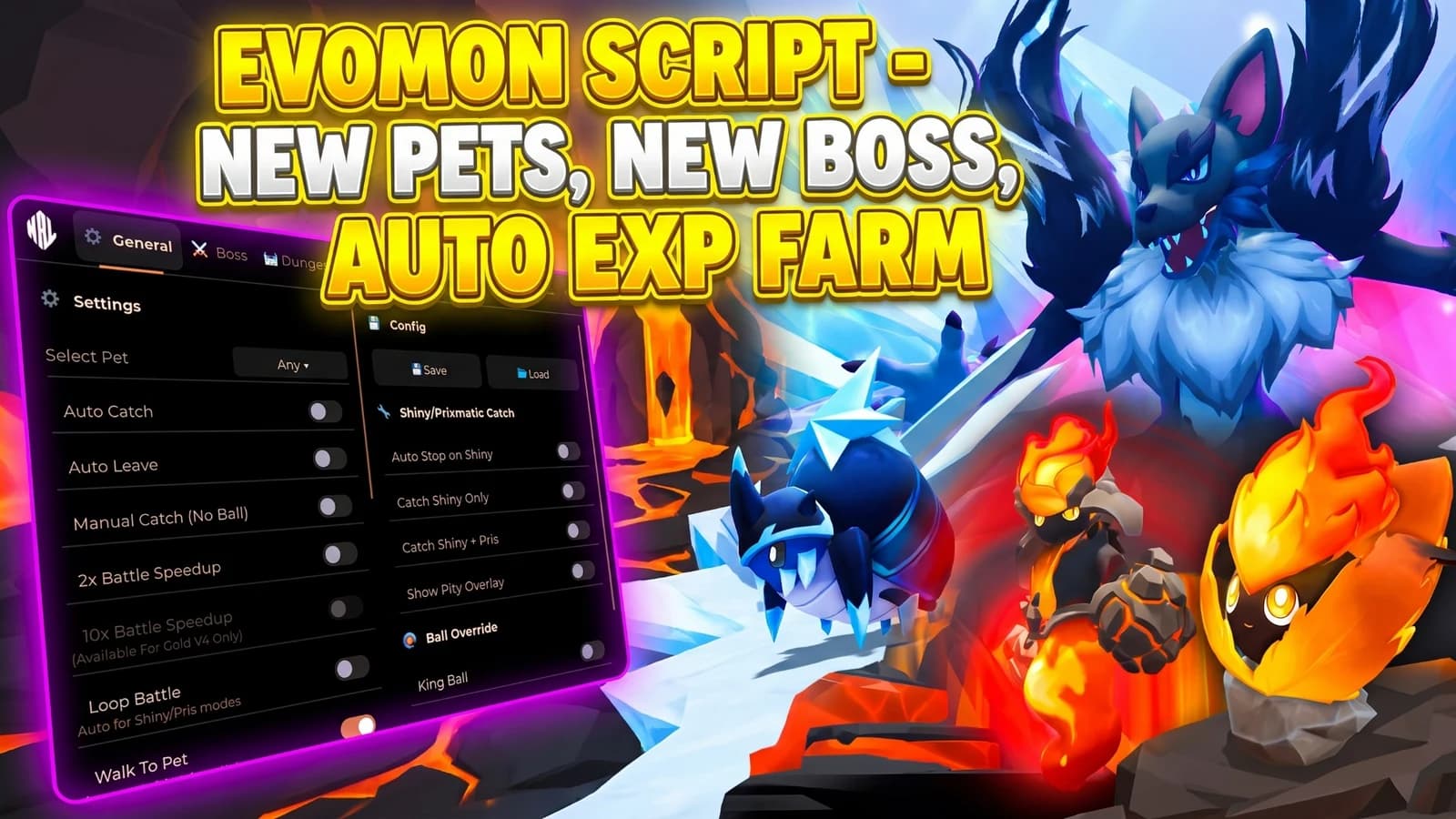 New Evomon Script - New Pets, New Boss, Auto EXP Farm