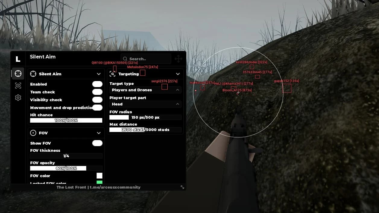 Keyless | Players and Drones ESP & Silent Aim