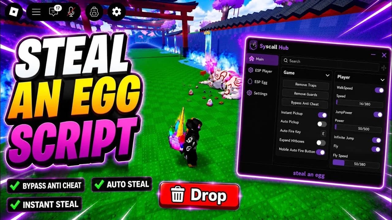[BEST] STEAL AN EGG SCRIPT MANY FEATURES