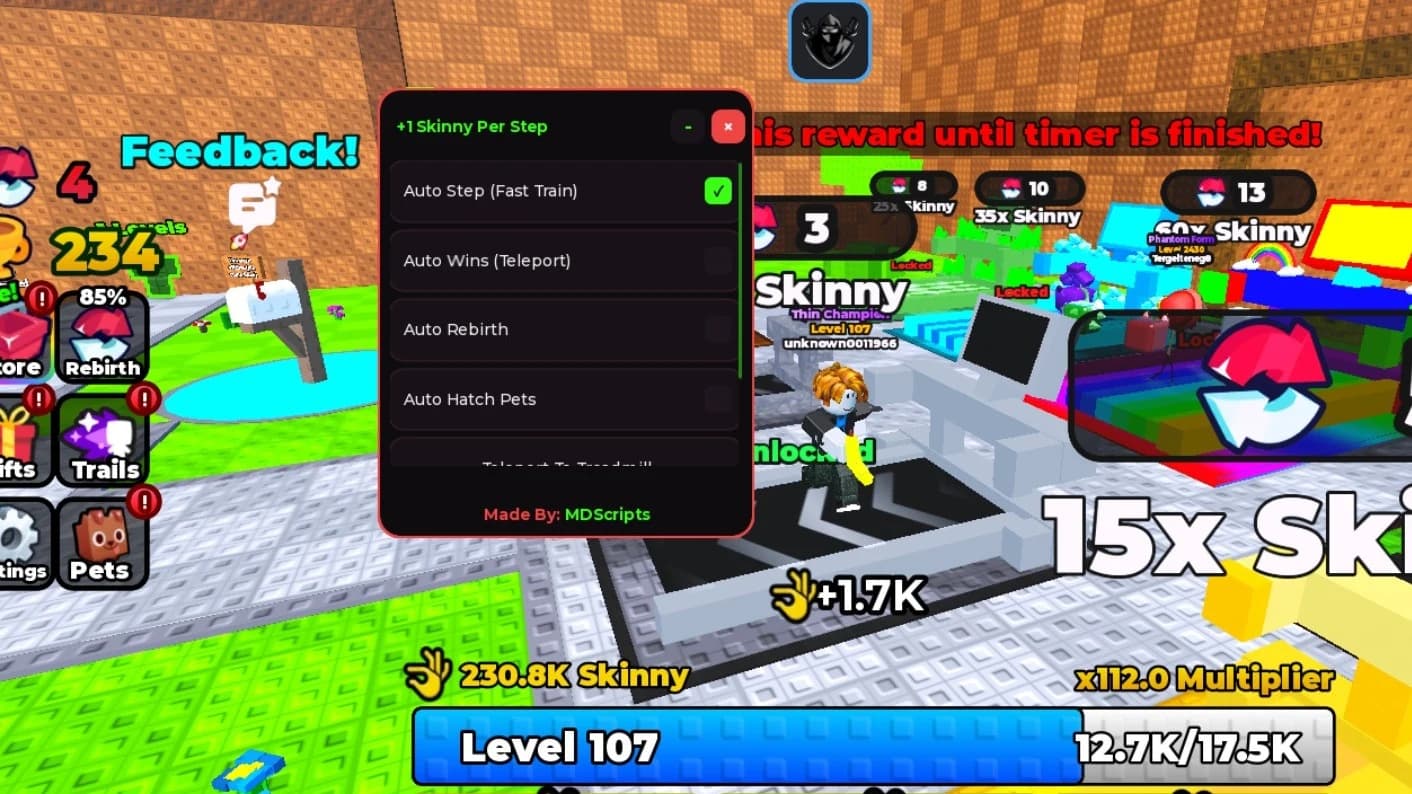 Auto Step, Auto Wins, Auto Rebirth  & More