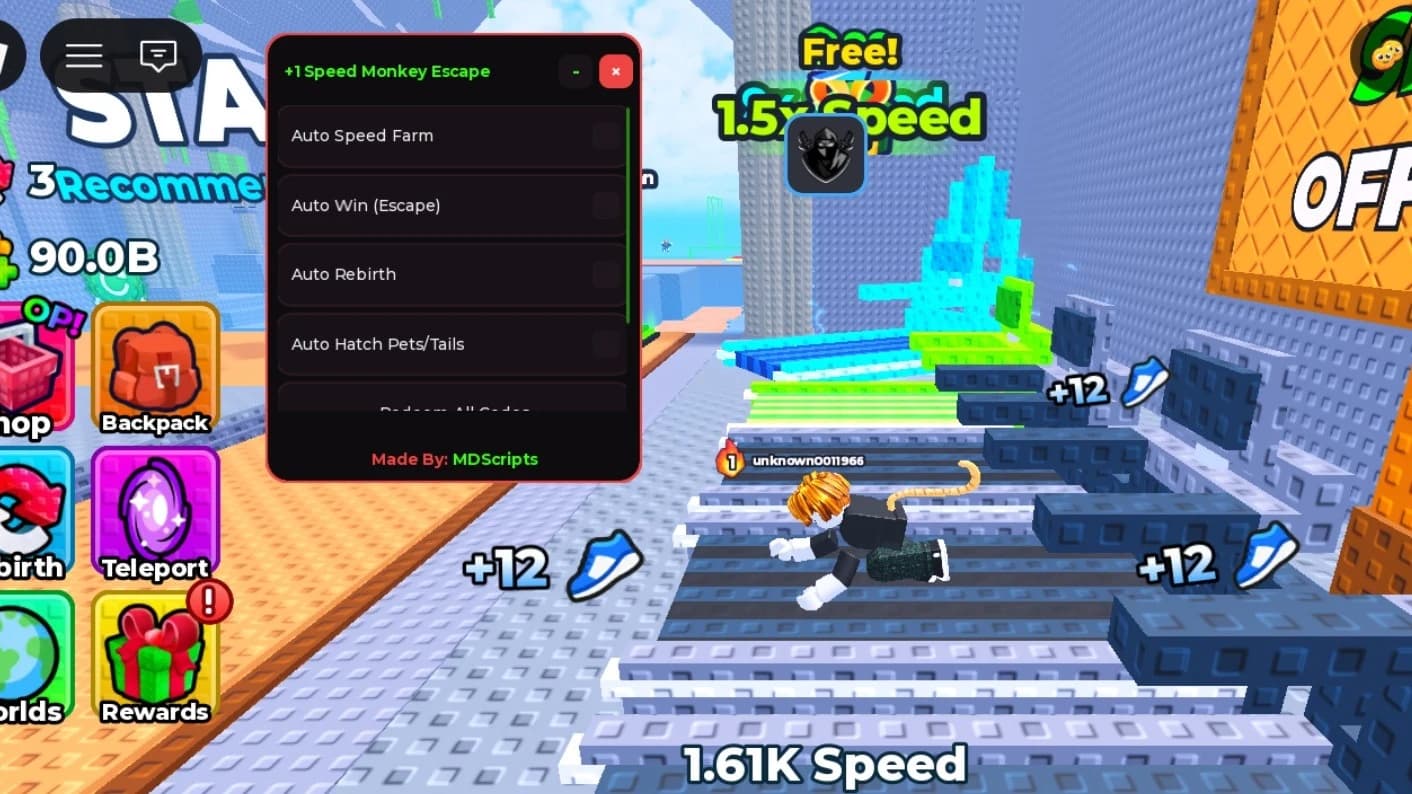 Auto Speed Farm, Auto Win , Auto Rebirth & More