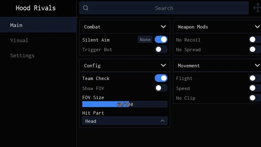 HOOD RIVALS MENU | KEYLESS | SILENT AIM | FREE | INSTANT WIN