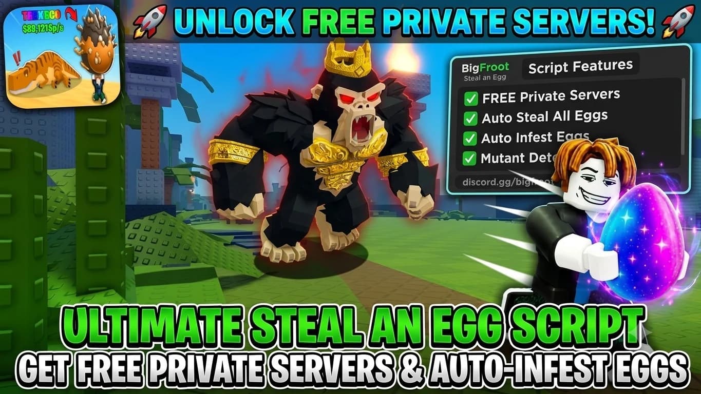 Steal An Egg Script For Free Private Server