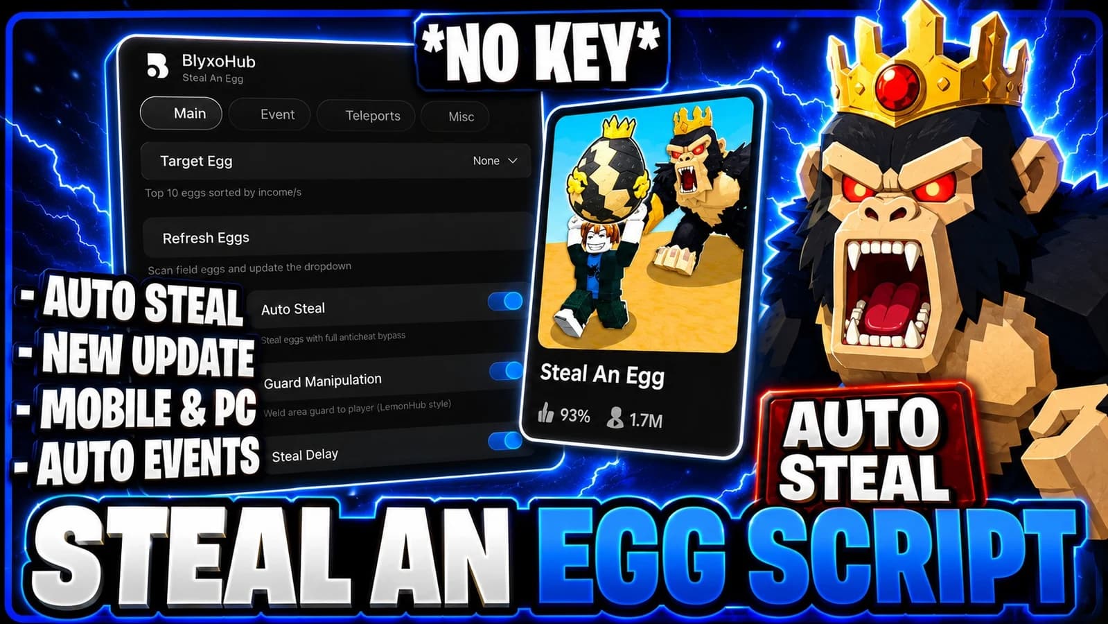 BlyxoHub | Steal An Egg (KEYLESS)