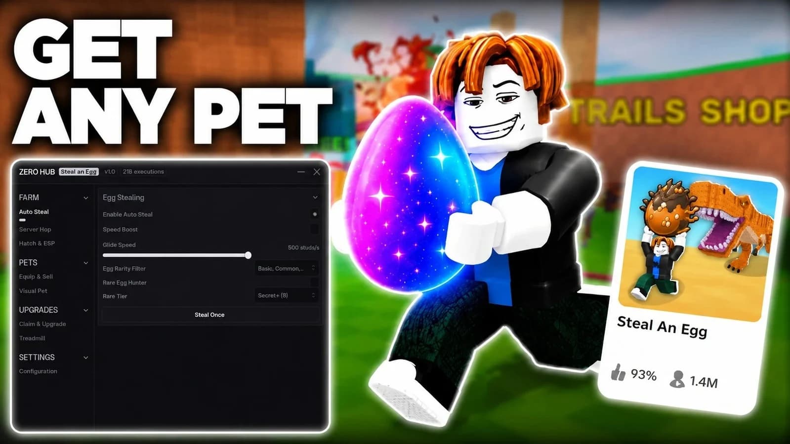 [KEYLESS/FREE] STEAL AN EGG | DUPE, GET ALL PETS AUTOFARM OP